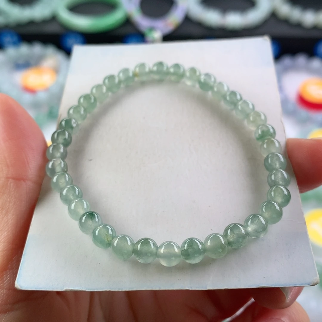 小***宝翡翠未镶嵌手链卡5.3