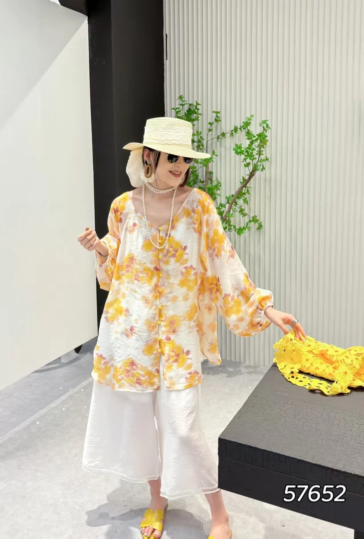 碎花通勤防晒衣夏季衬衫印花防晒服长袖休闲百搭时尚宽松上衣