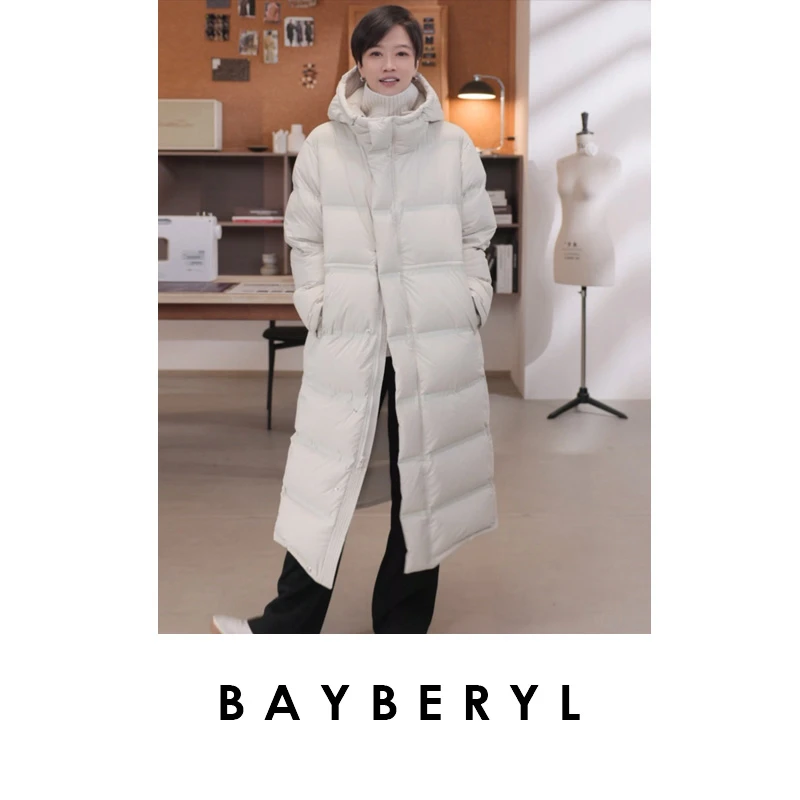 BAYBERYL老贝霍尔多巴吉连帽面包服长款羽绒服YRF5J1988-10/19