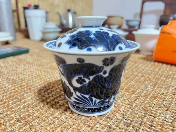 景德镇青花瓷盖碗