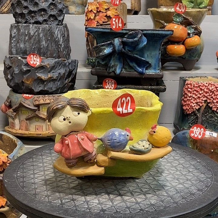 微瑕422 号陶然花器手工花盆