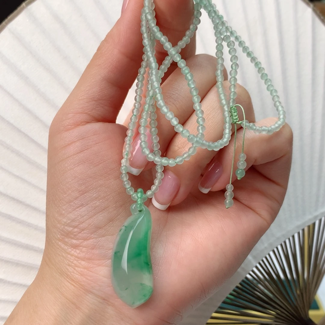 石英质玉（今日福利）冰飘花吊坠未镶嵌