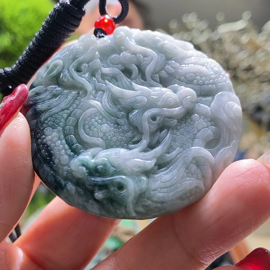 【闪购商品】翡翠颈饰未镶嵌龙牌