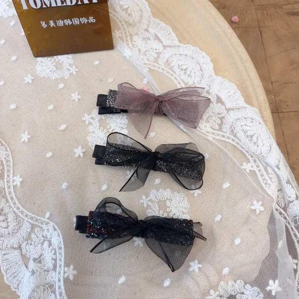 W1445精致秋冬氛围韩系甜美减龄砂糖气质边夹