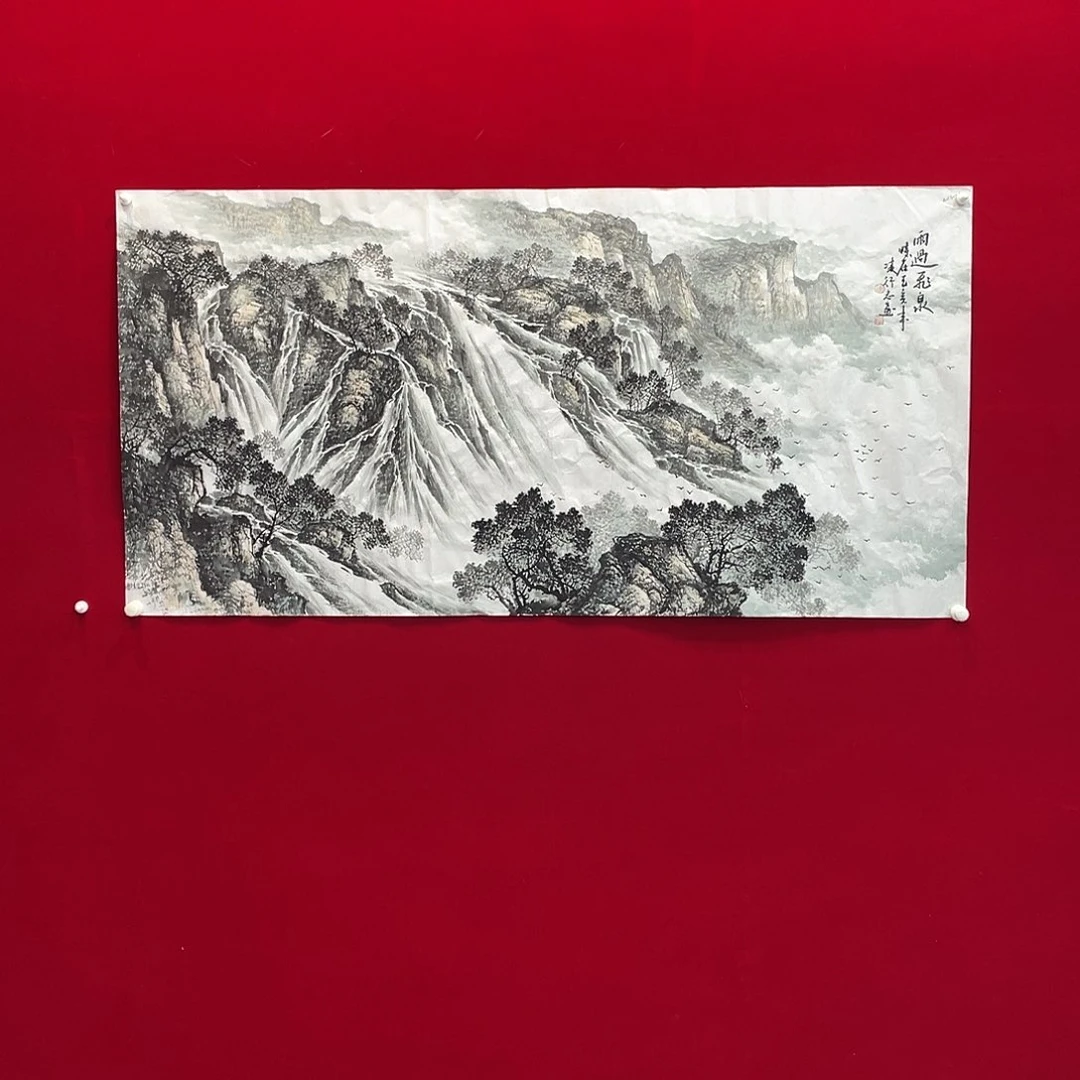 国画凌行志手绘作品