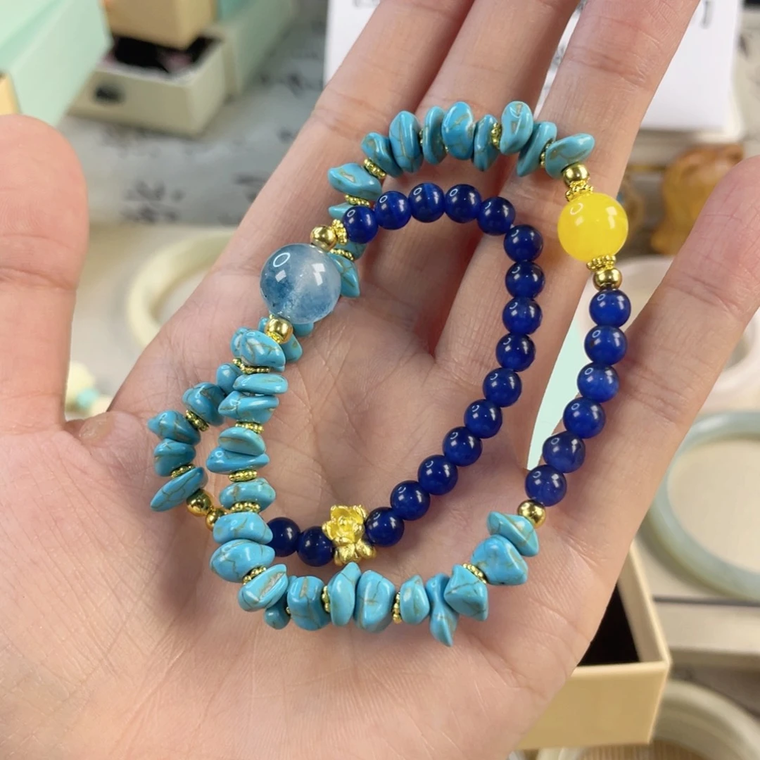 翡翠手饰银S925镀金镶嵌