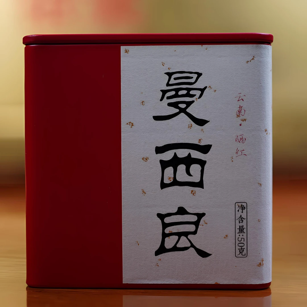 勐宋曼西良滇红茶曼西良古树红茶晒红50克罐装 勐海晒红勐宋红茶