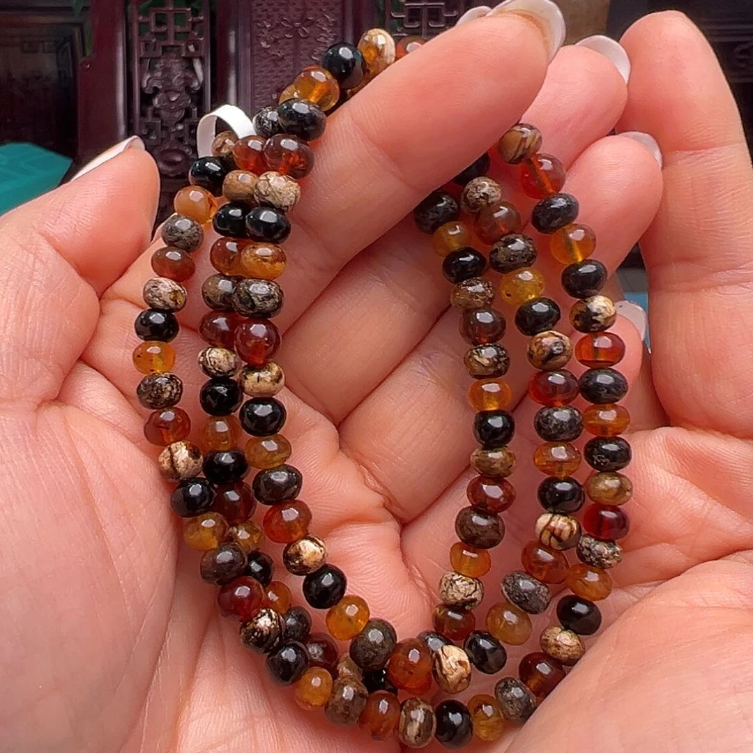 琥珀裸石未镶嵌抚顺琥珀10248-1。5m m