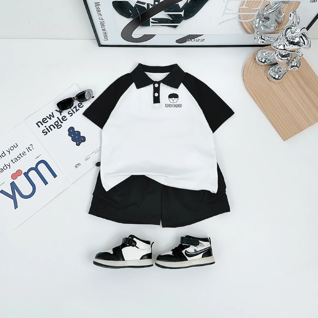 儿童夏装套装夏季2025新款男童短袖两件套 BDX25985 悠悠童话童装