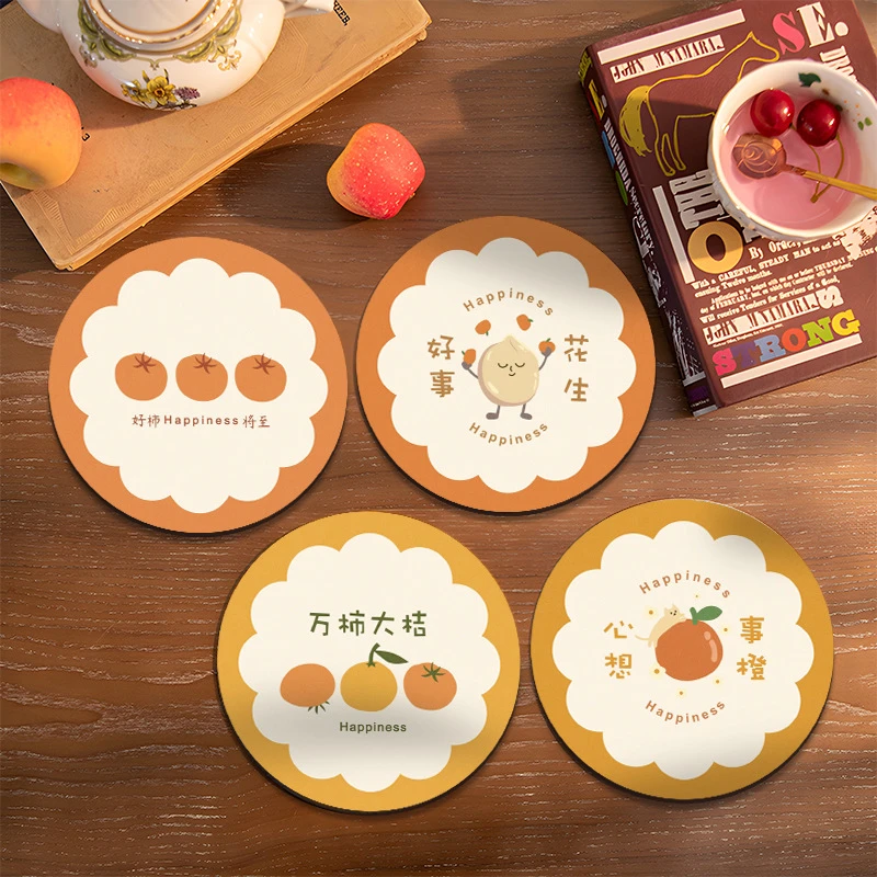 拍一发四   隔热垫杯垫耐高温碗垫锅垫茶垫吸水硅藻泥餐桌垫茶席