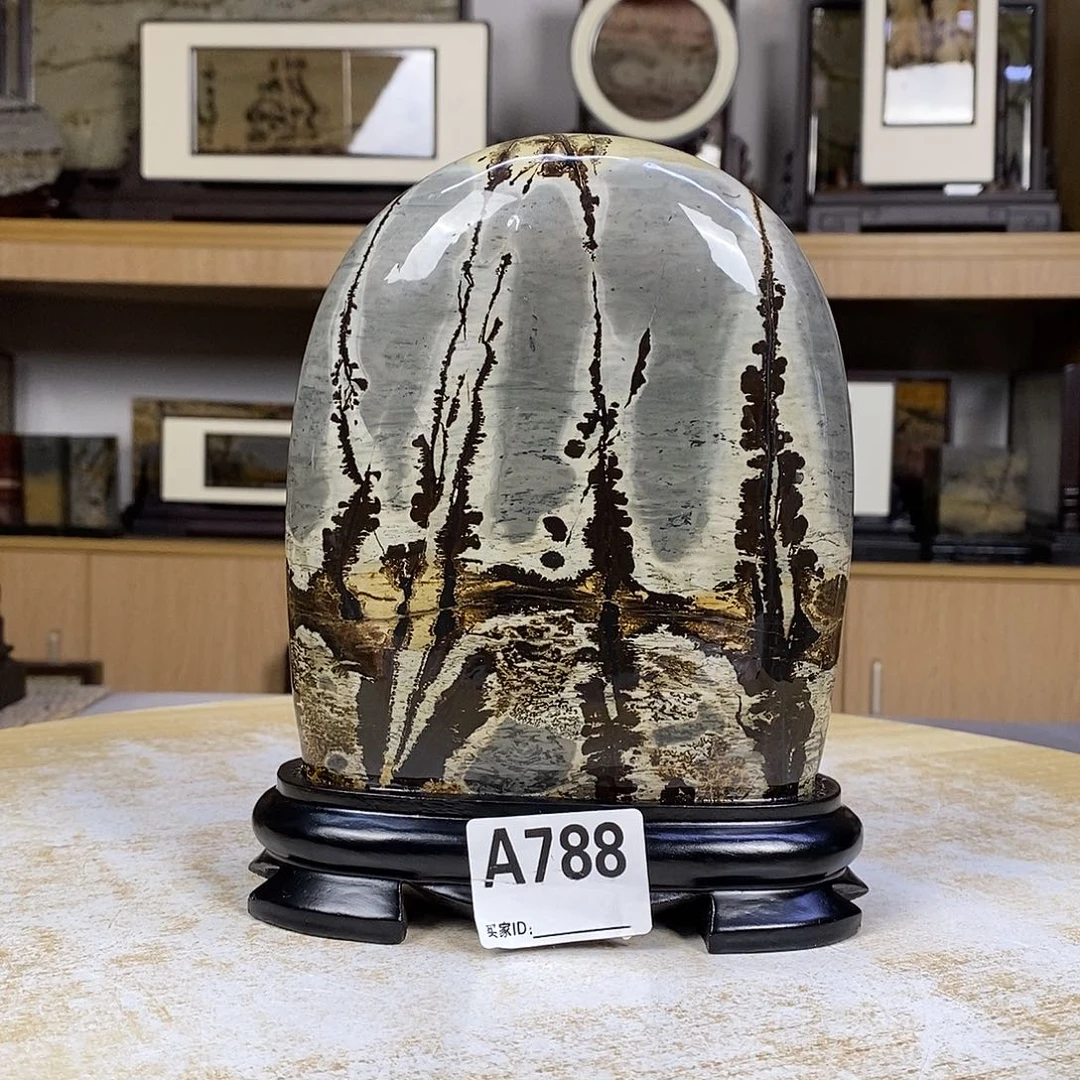 印石昌化石广西国画石摆件石788