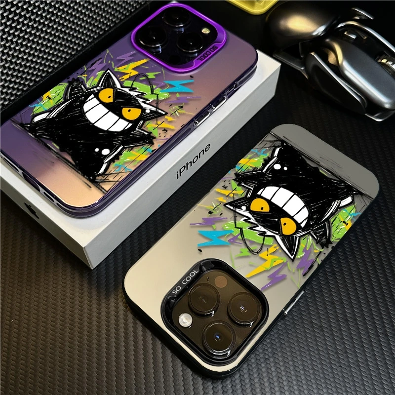 涂鸦小恶魔适用苹果16promax手机壳iPhone15硅胶14保护套17新款12