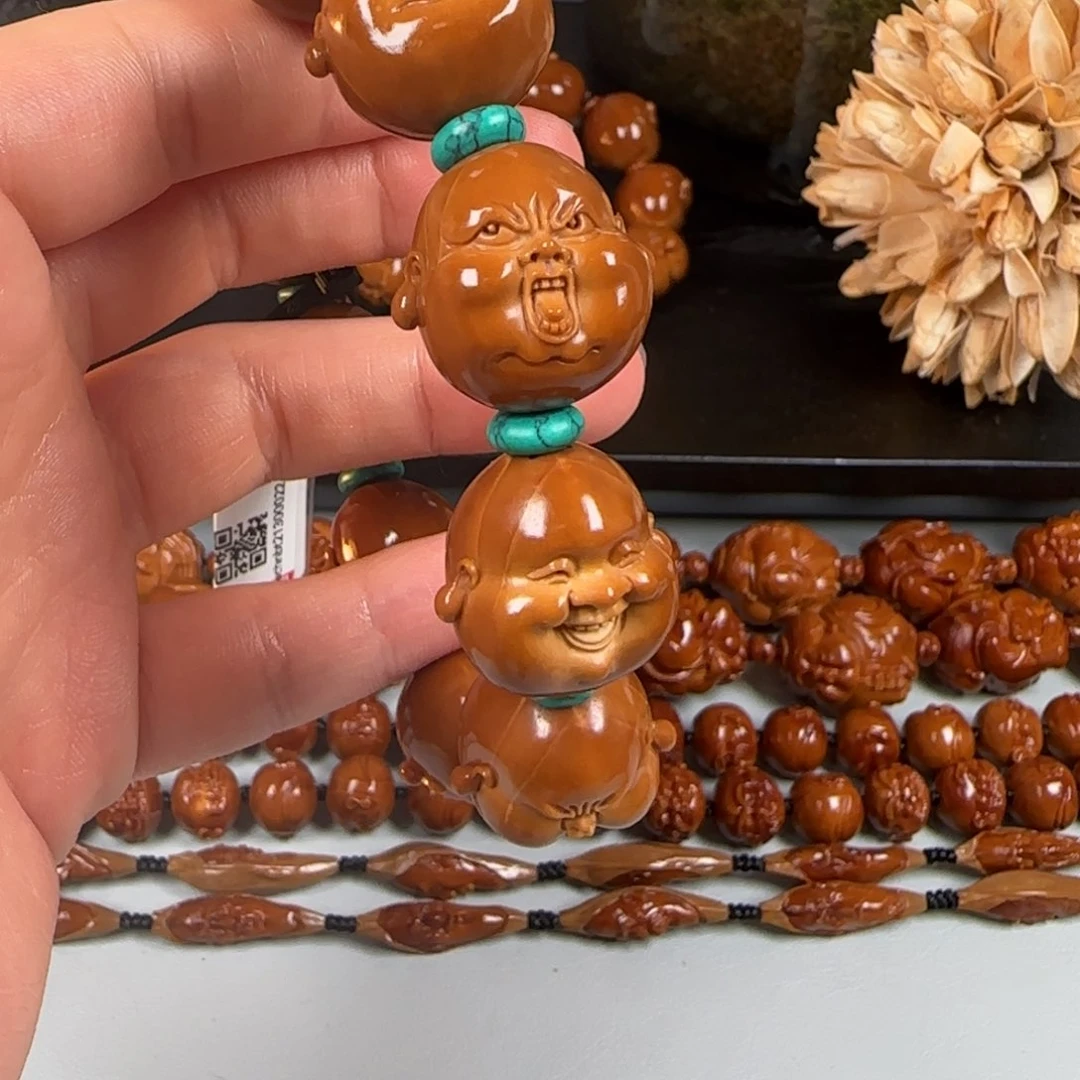 橄榄核手串/手链曹冬雪 22铁核人生百态