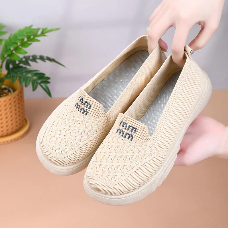 女鞋软底老北京布鞋春夏网面平底女学生鞋小仙女鞋浅口防滑舒适鞋