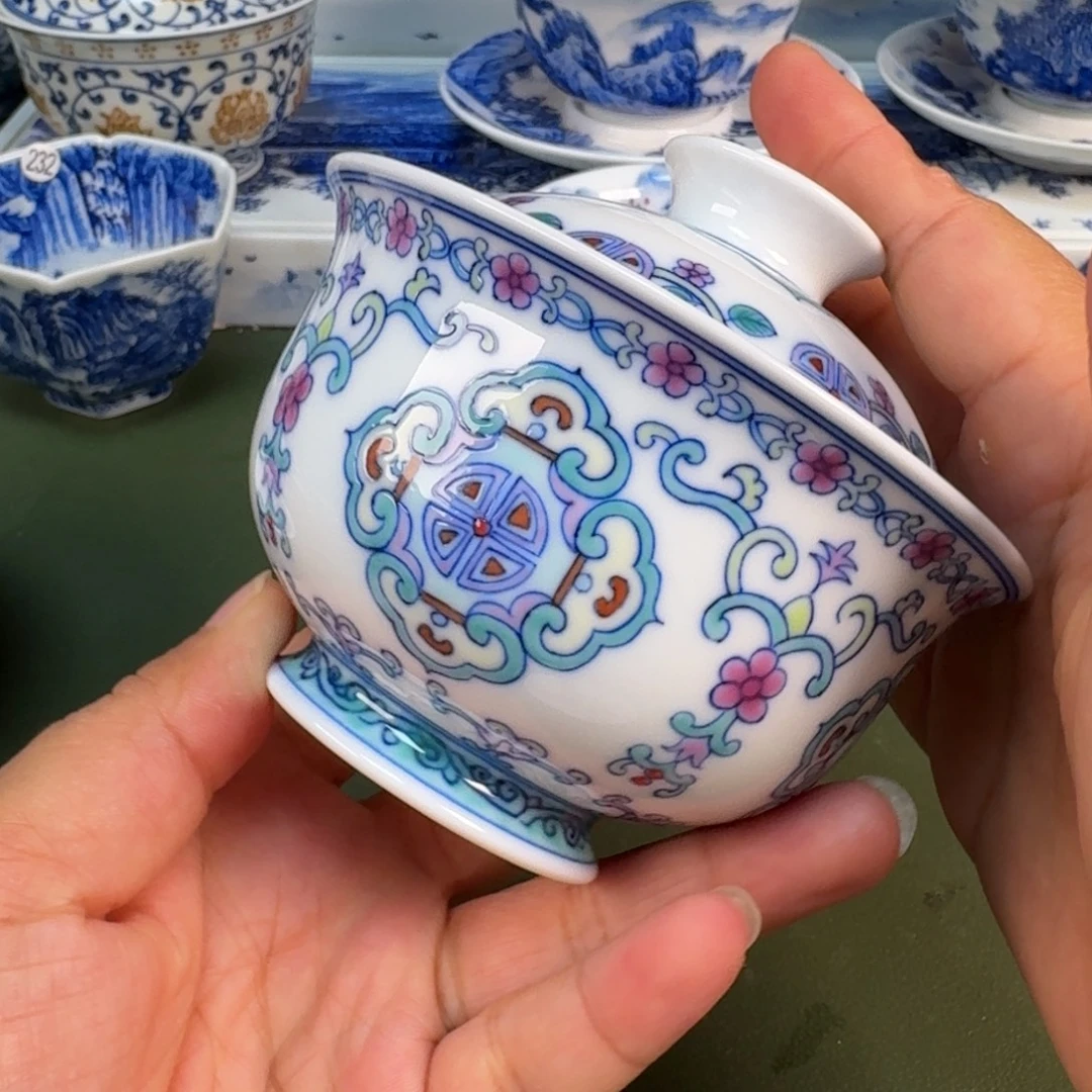 景德镇纯手绘茶具圆圆227