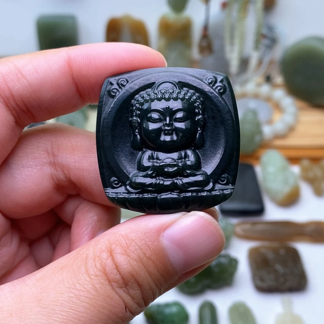 和田玉未镶嵌颈饰有结构完美主义慎拍