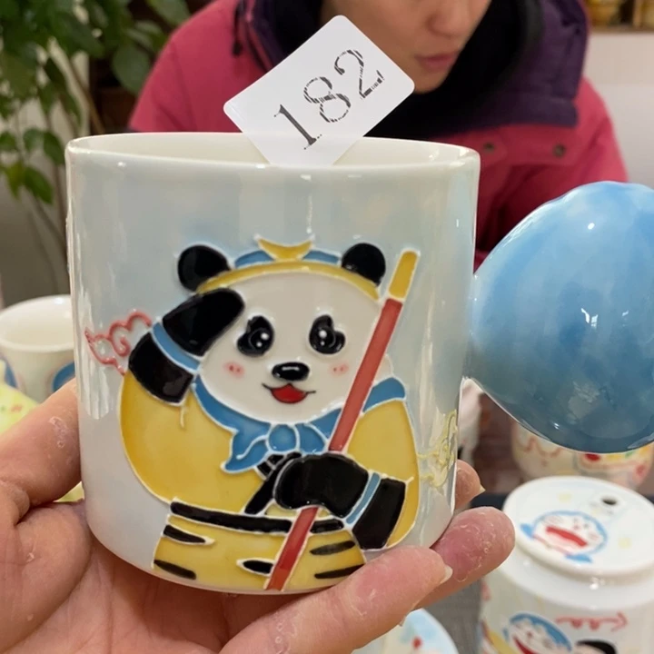 杯景德镇釉下彩手绘