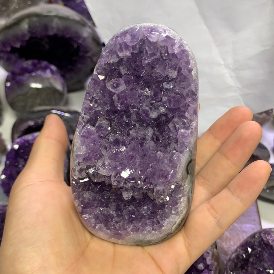 紫晶摆件未镶嵌水晶