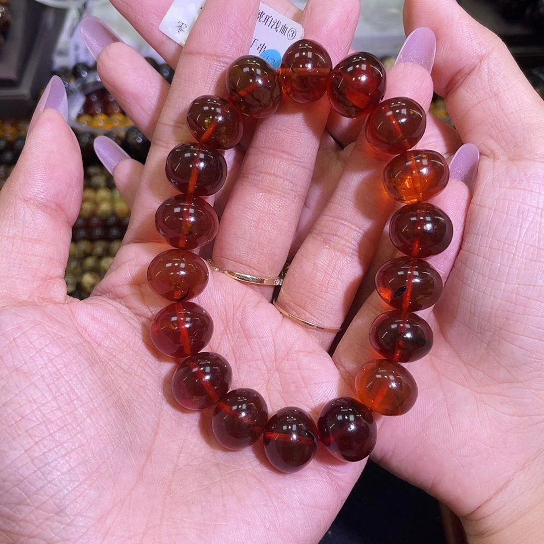 裸石琥珀未镶嵌抚顺琥珀14+血珀