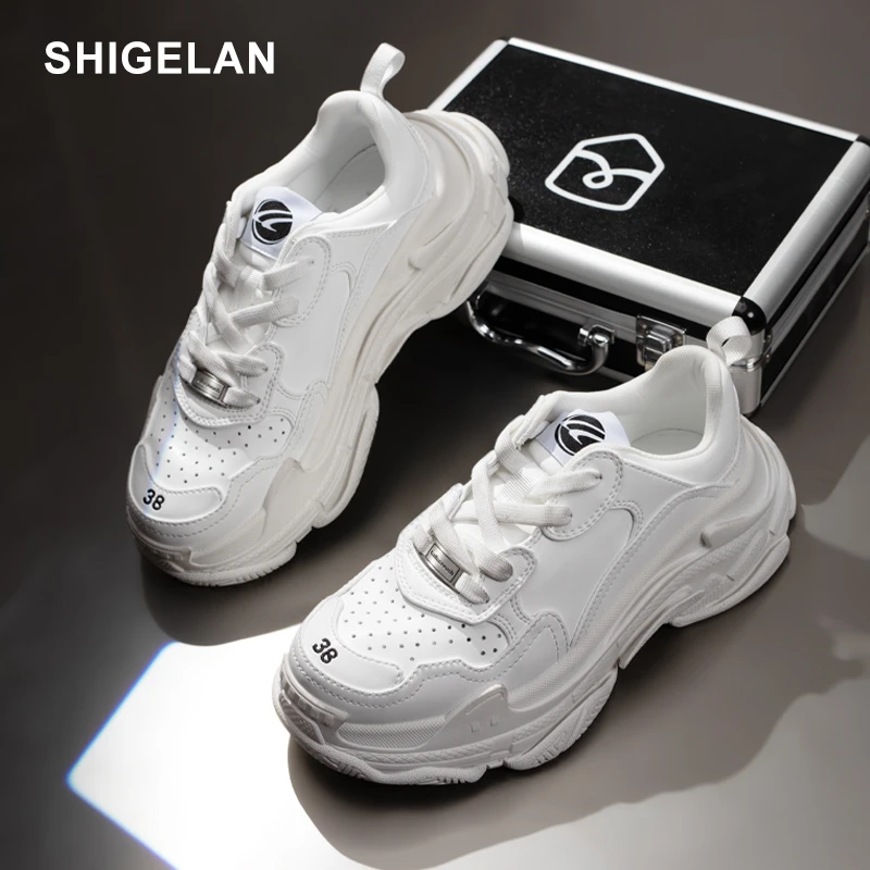 诗歌兰25款柔软舒适运动鞋时尚百搭休闲鞋厚底增高老爹鞋女969-6