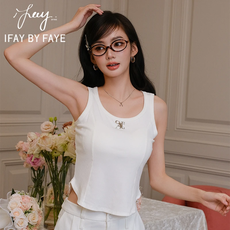 IFAY BY FAYE金属牌美背内搭背心