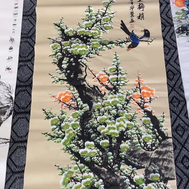 枕书斋画廊的直播间