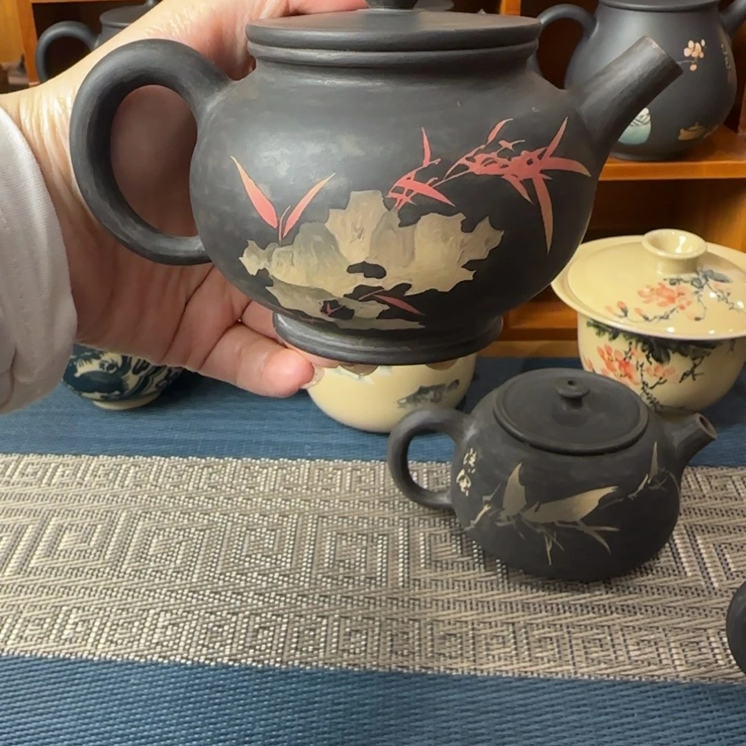 西***段建水紫陶纯手工茶壶