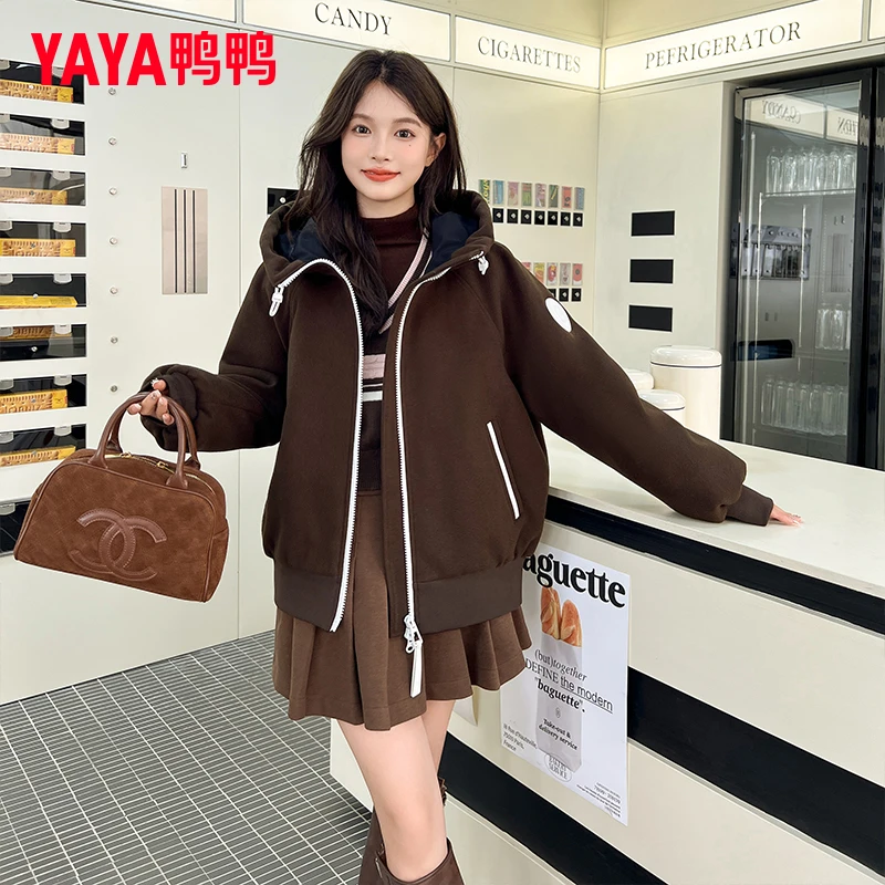 短款羽绒服女士2025冬季新款韩版工装街头休闲鸭绒外套
