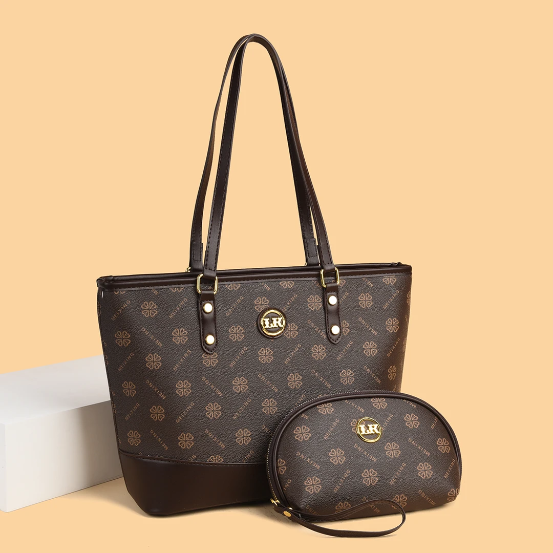 新款时尚轻奢百搭潮流女士单肩斜挎包235四棕