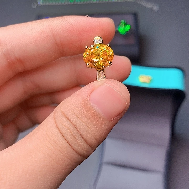 碧玺戒指银S925镶嵌