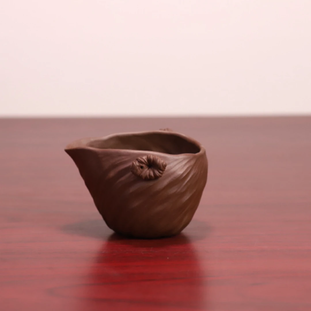 公道杯，全手工，原矿紫泥，容量150cc