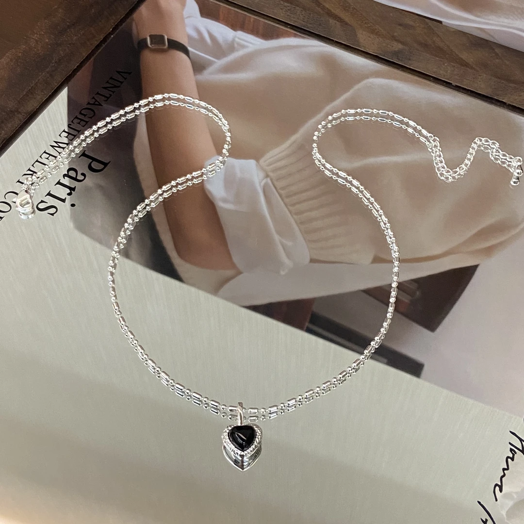 (T)  镀K金 甜酷爱心 韩系高级感项链X8094