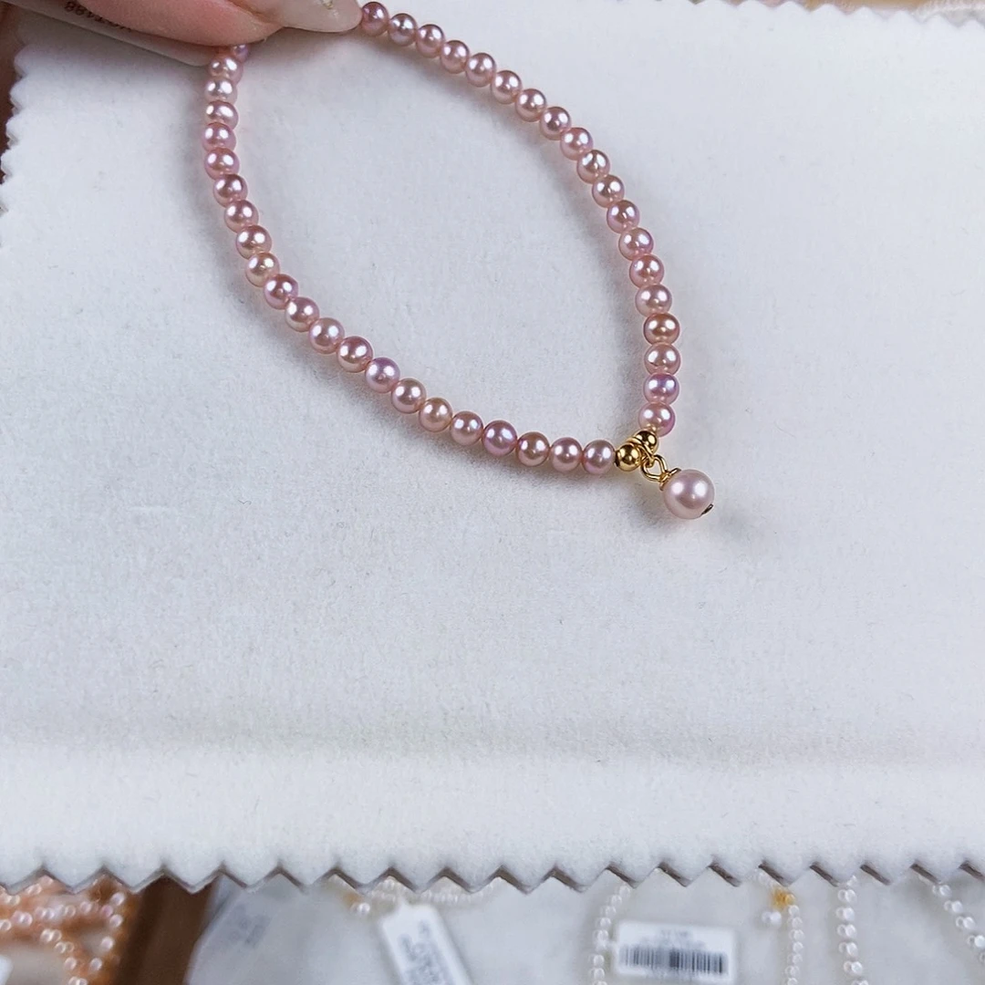 淡水珍珠手绳银S925镶嵌