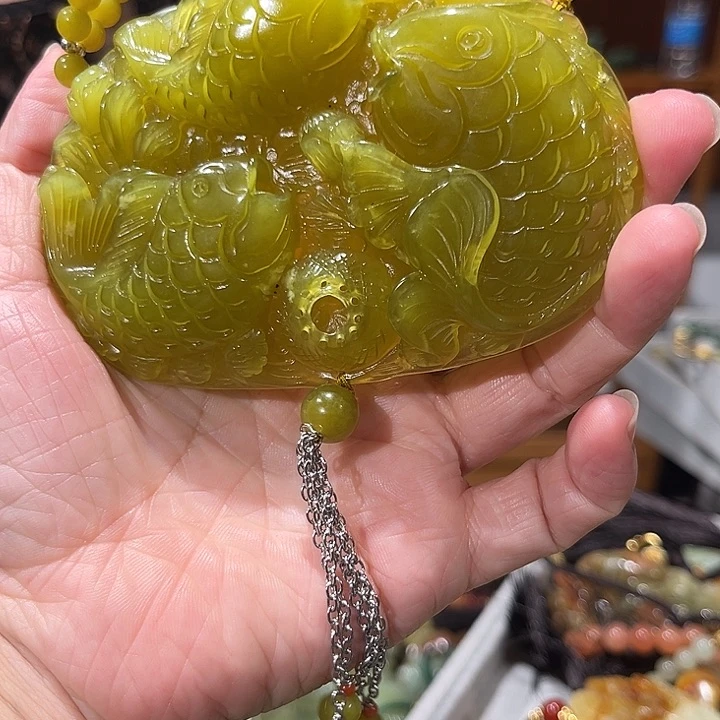 未镶嵌岫玉毛衣链