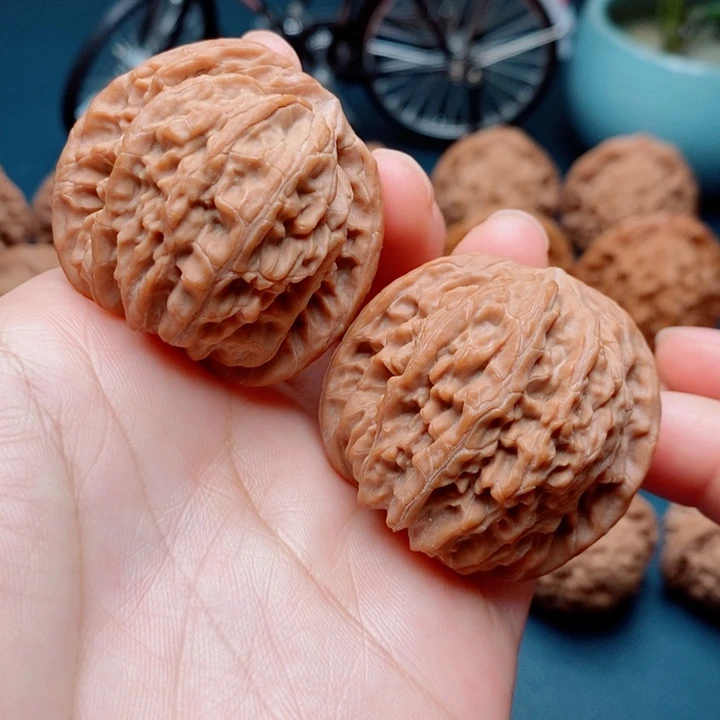 文玩核桃把件磨盘39全品