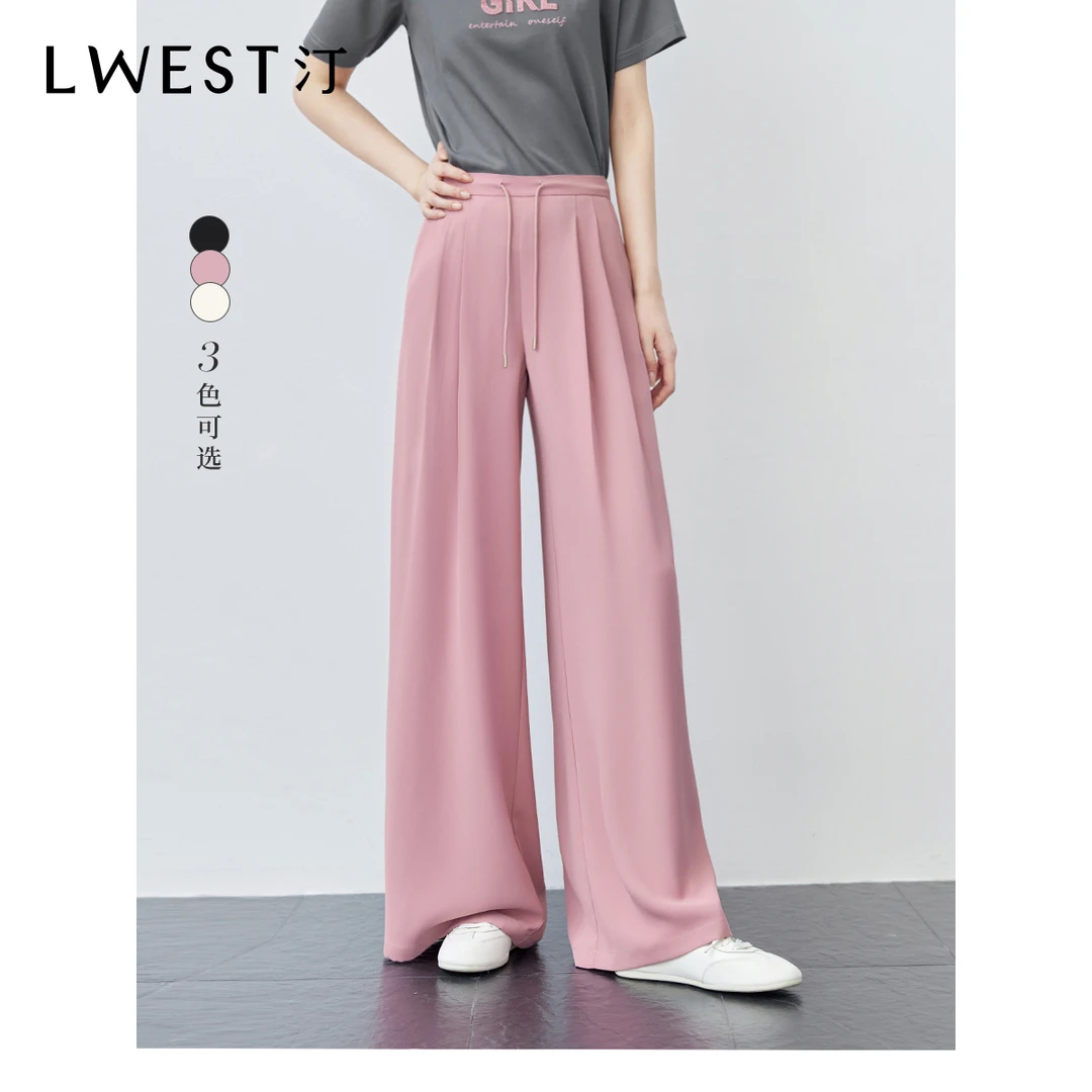 【商场同款】朗文斯汀高腰垂感直筒休闲裤DTYK5203C07028