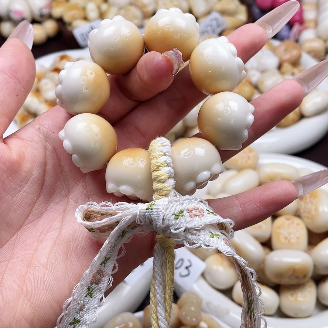 吊坠白玉菩提一串成品c