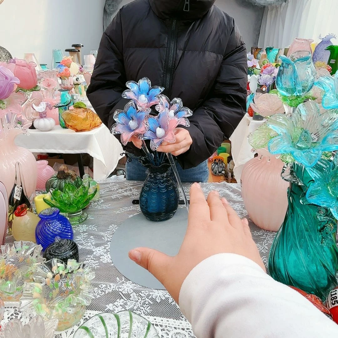 福利不退不换琉璃花瓶艺术品