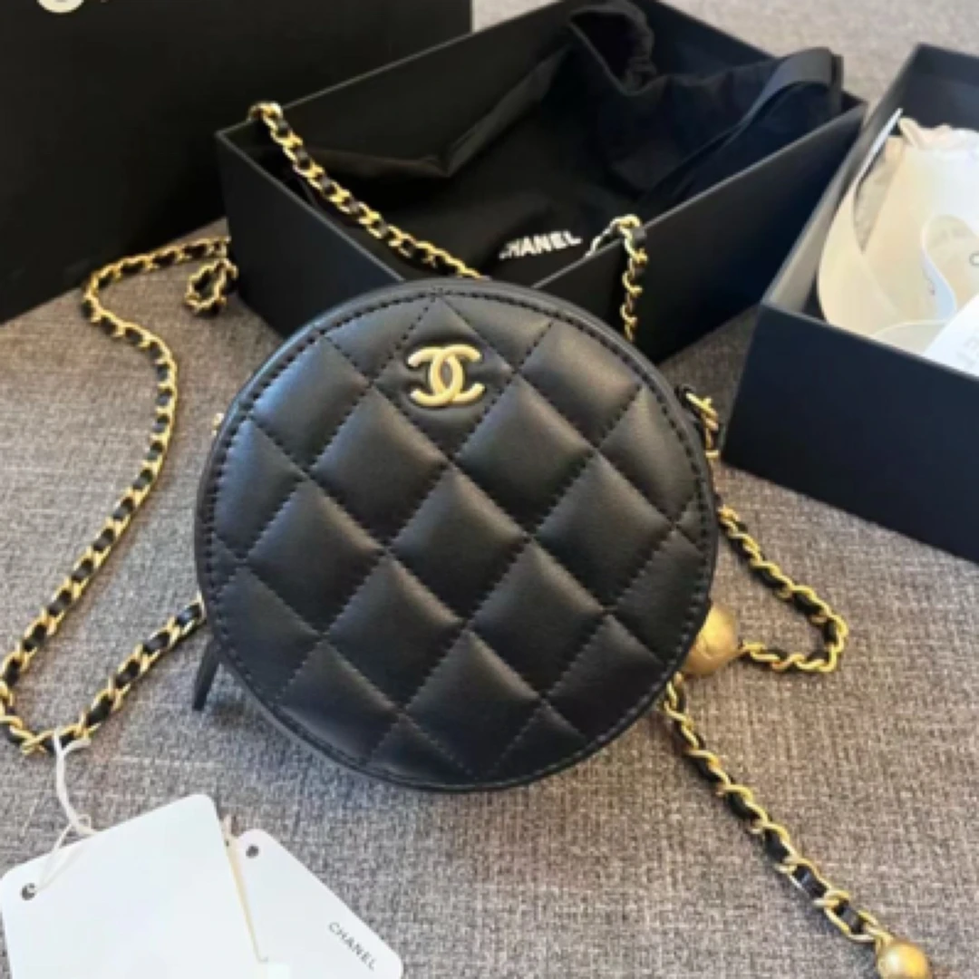 99新 Chanel/香奈儿 香奈儿 黑金金球小圆饼 25090103-05