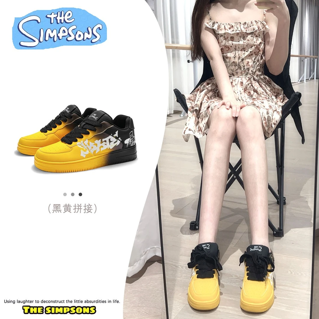 辛普森男鞋2025新款秋日潮流干净感痞帅潮鞋青年百搭个性美式板鞋