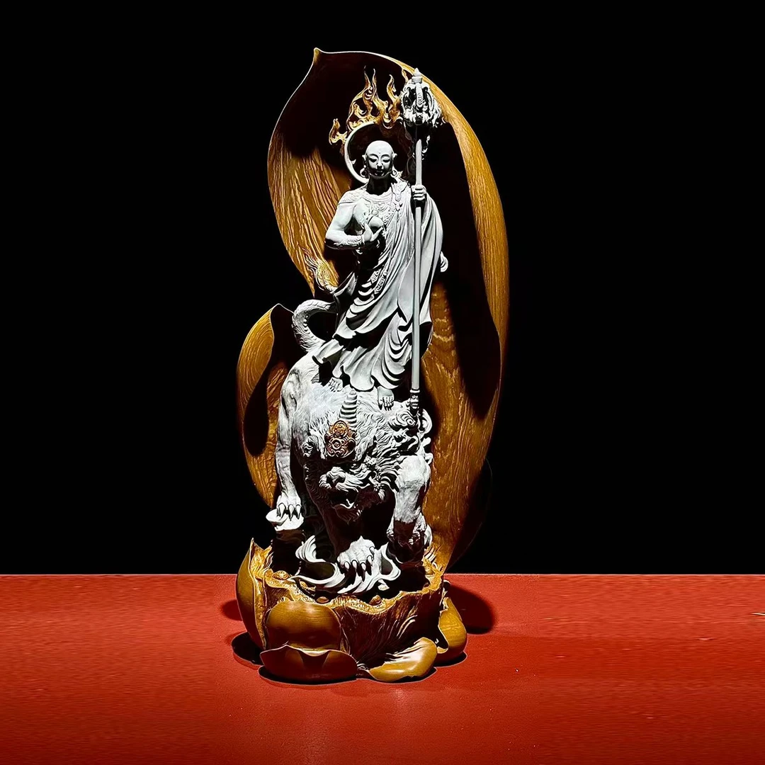 千石原石原创手工雕刻地藏摆件可养可玩可摆摆件国风