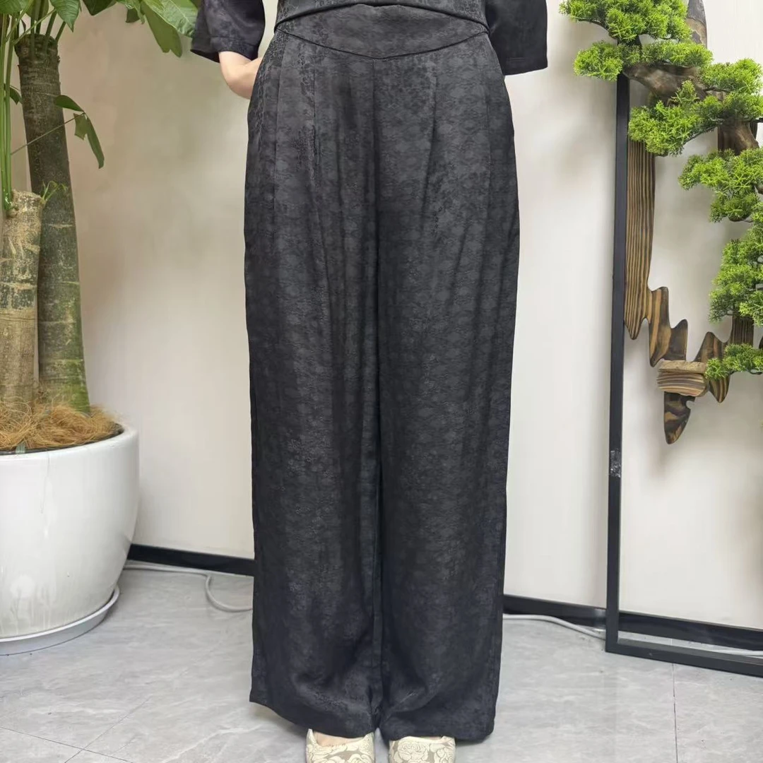 【子一专属】桑蚕丝香云纱百搭裤子