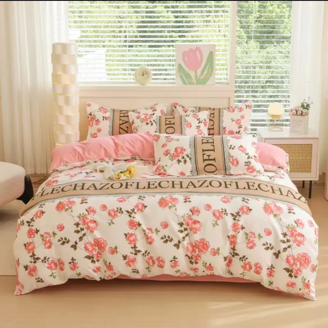 （亮灯牌点关注才可以拍）2025新款莫奈玫瑰四件套宿舍四件套爆款