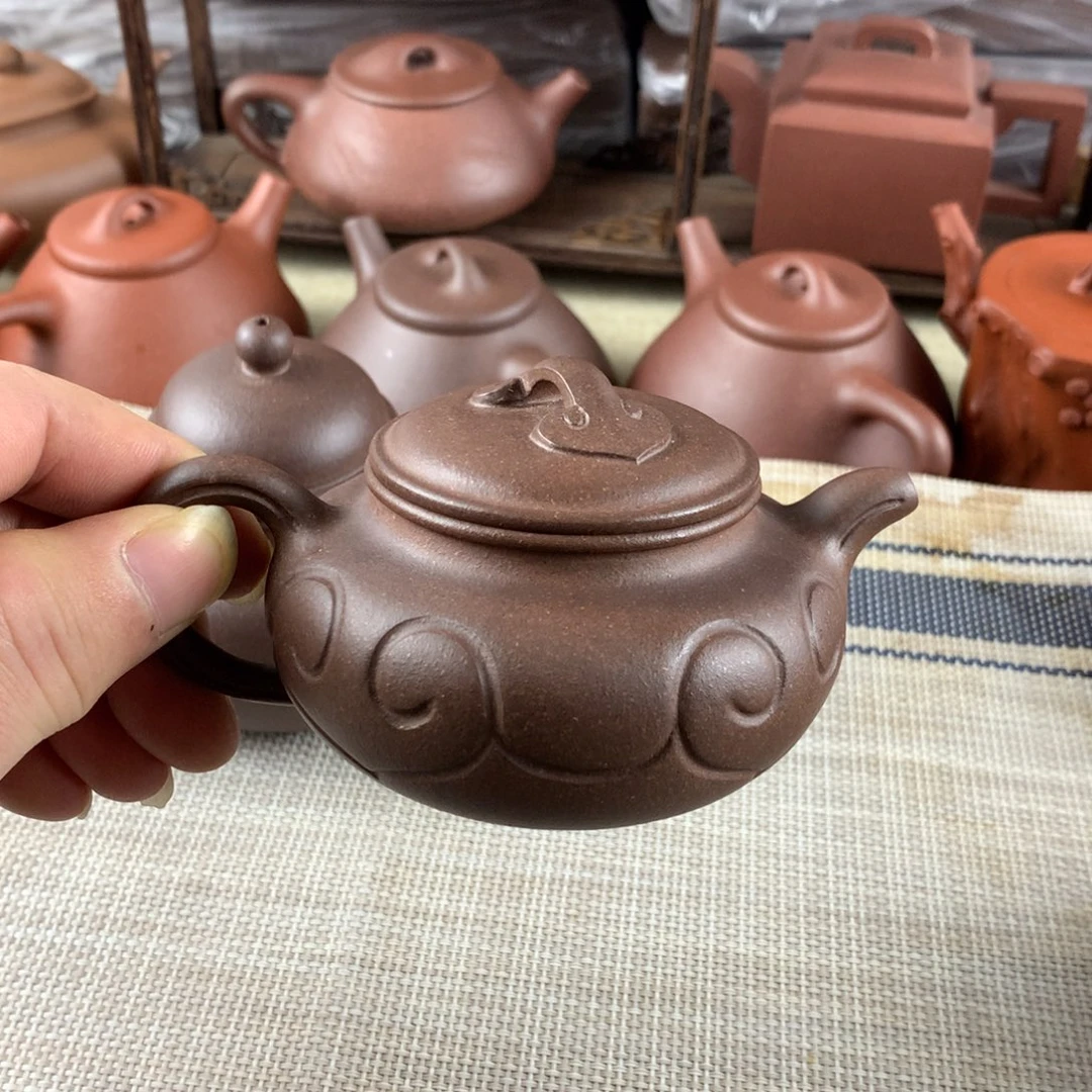 紫砂茶壶大水潭天青泥