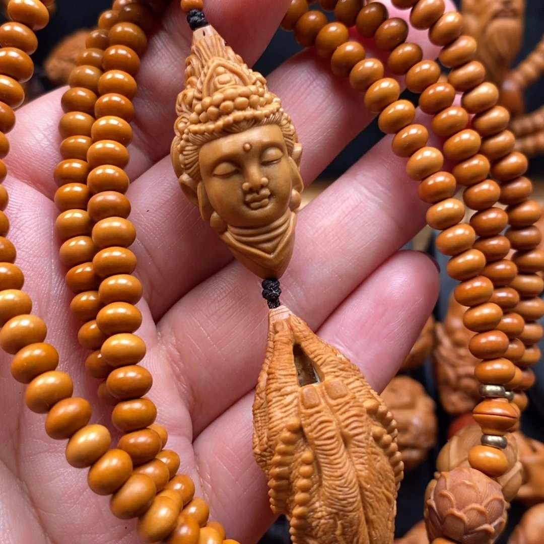 橄榄核手串观音链子