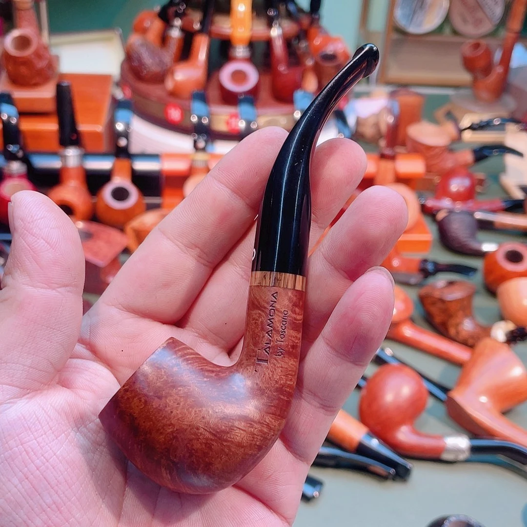 然***全新意大利塔拉木纳石楠木弯斗