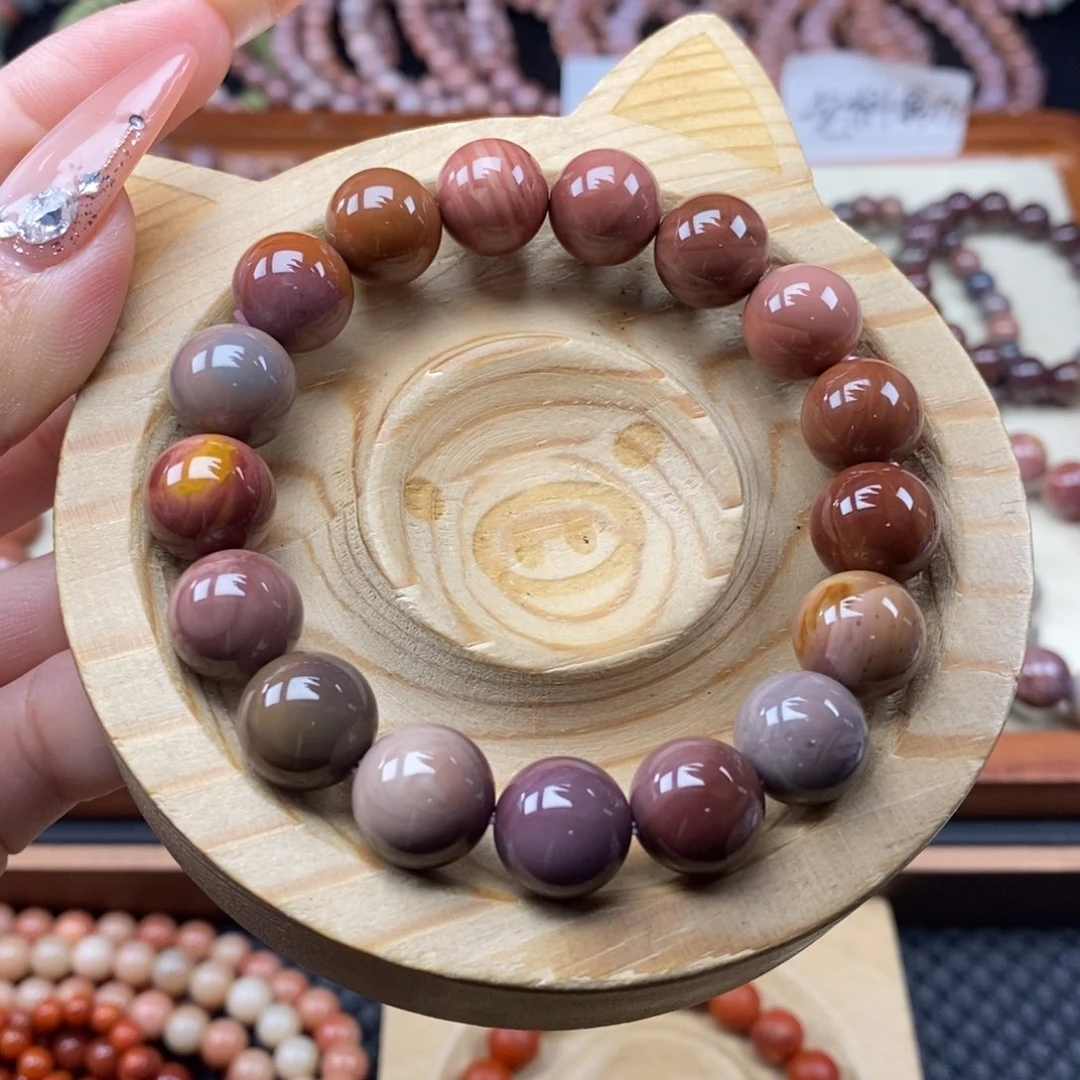 石英质玉手链未镶嵌泥*~