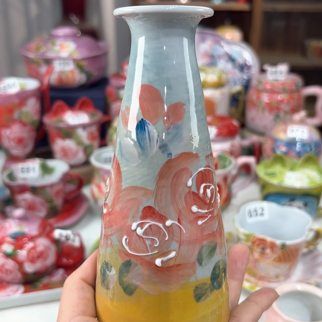 景德镇手绘高温釉下彩陶瓷茶具