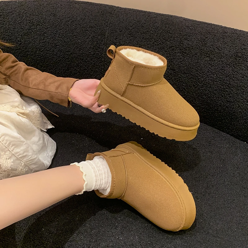 【反季大促】潮流时尚冬季厚底雪地靴爆款女款新款保暖加绒加厚棉鞋