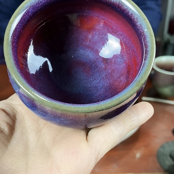 兰***裱尚峰钧窑作品全手工艺杯